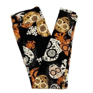 Lularoe Skull OS Leggings